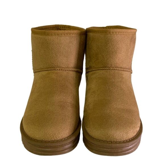 Cozy Ankle Snow Boots Winter Fashion Suede Boots for Women / Brown - Picture 3 of 8